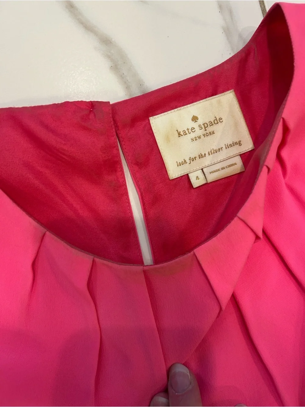 KSNY Pink and Tweed Evelyn Dress February 2013 Dress Size 4